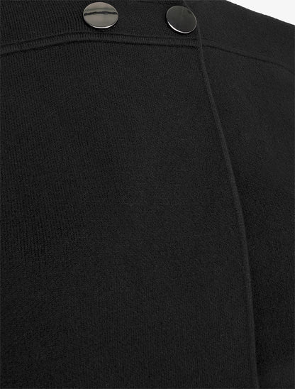 Cardigan uni à deux boutons - Noir - 3