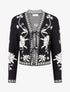 Gilet à nouer à imprimé baroque - Noir - 1