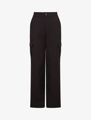 Pantalon droit à poches - Noir - 1