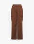 Pantalon droit à poches - Marron - 1