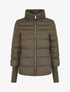 Doudoune courte à manches côtelés - Kaki - 1
