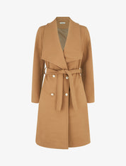Manteau long ceinturé - Camel - 1