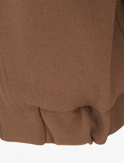 Blouson zippé à bords élastiqués - Marron - 3