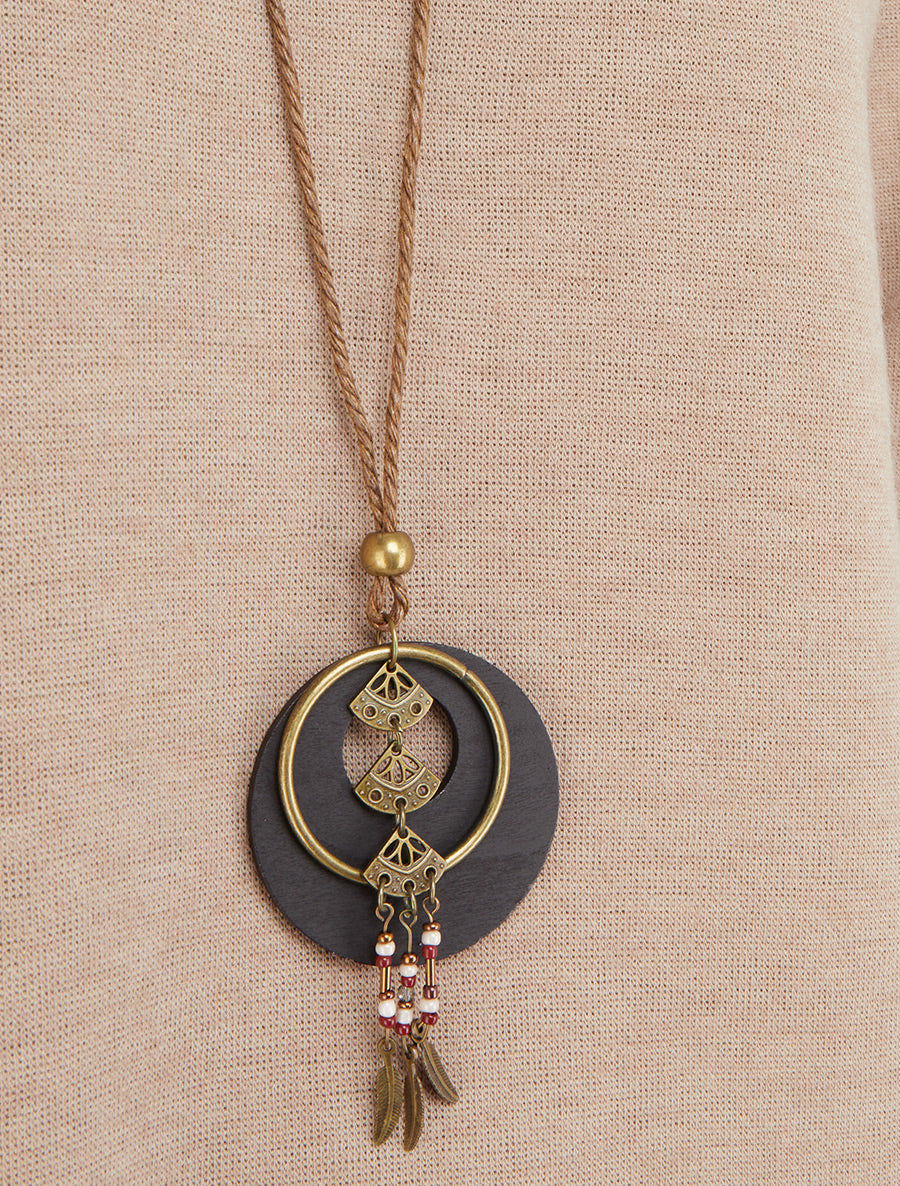 Pull droit à bords asymétriques - Taupe - 3