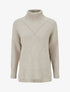 Pull uni à motif texturé géométrique - Taupe - 1