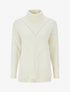 Pull uni à motif texturé géométrique - Crème - 1