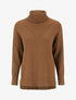 Pull uni à motif texturé géométrique - Camel - 1