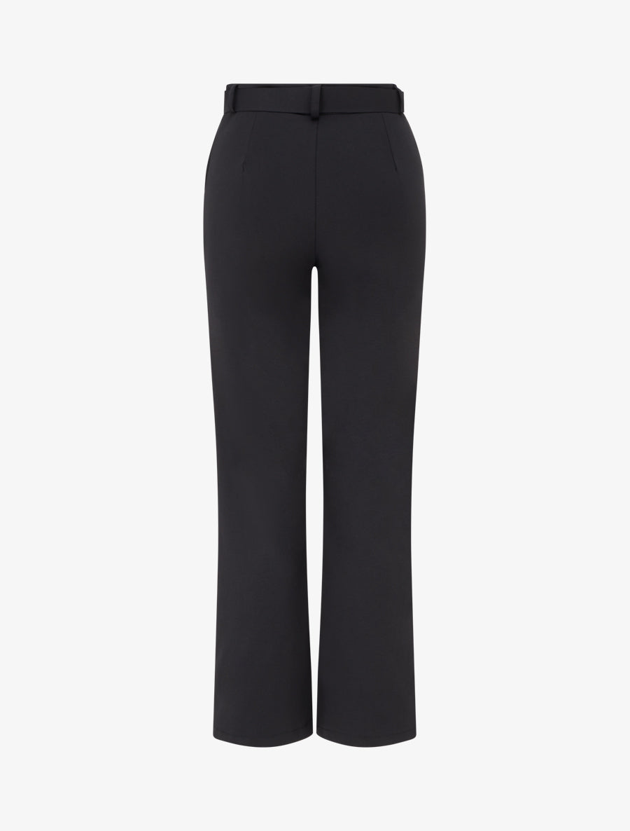 Pantalon droit ceinturé - Noir - 2