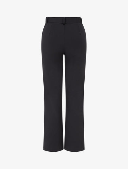 Pantalon droit ceinturé - Noir - 2