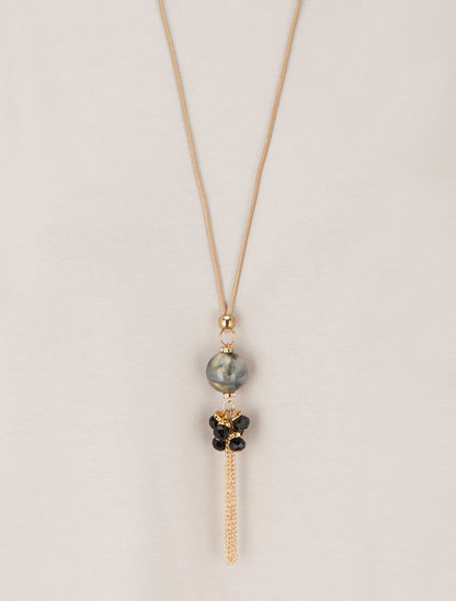 Top uni à manches courtes - Beige - 3