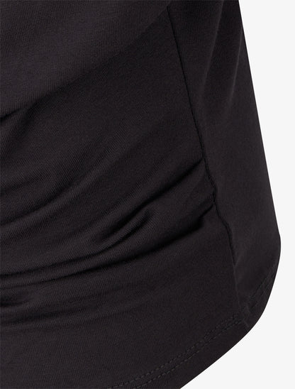 Top fluide à manches 3/4 chauve-souris - Noir - 3