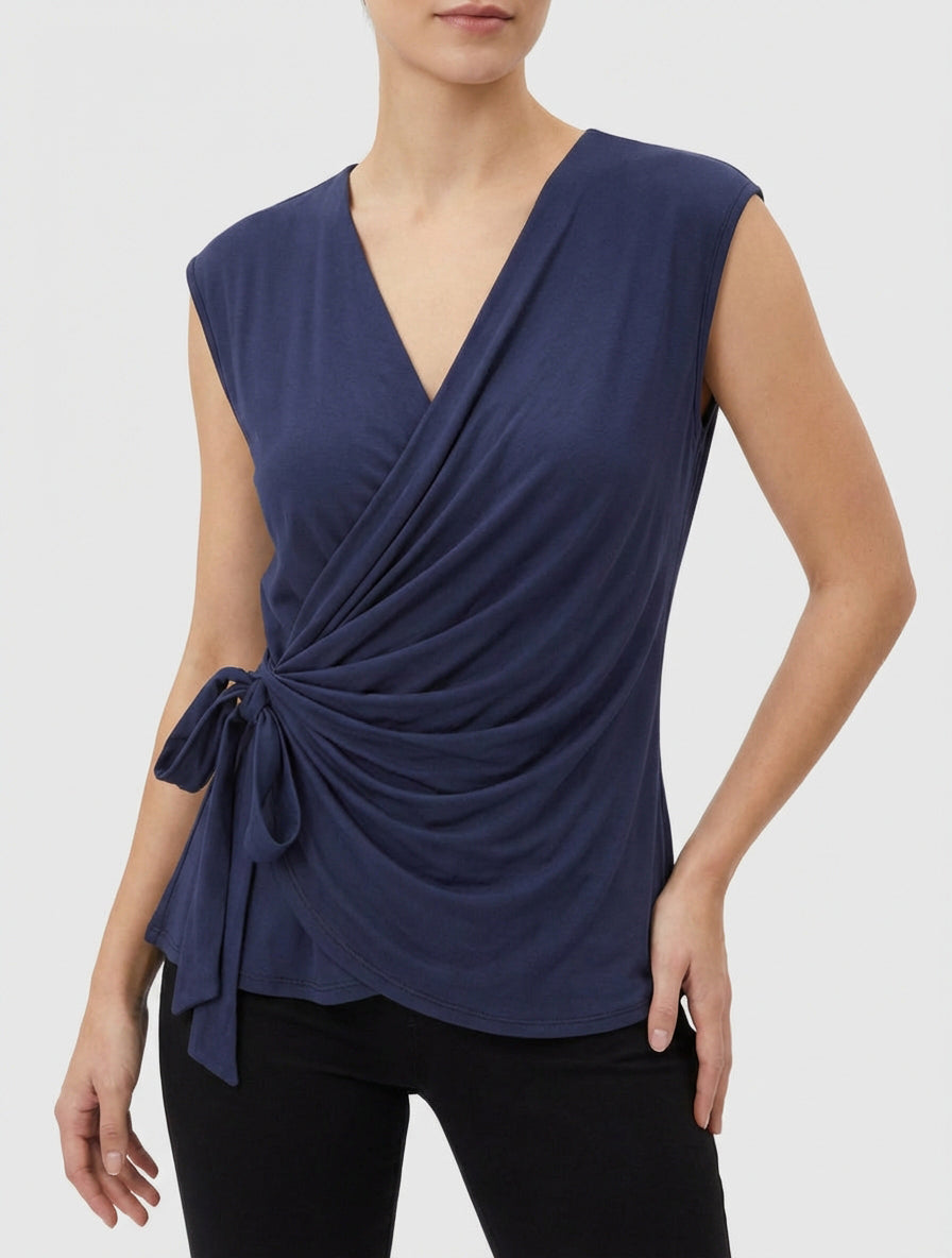 Top cache-cœur liens à nouer - Marine