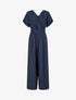 Combinaison unie à manches courtes - Marine - 1