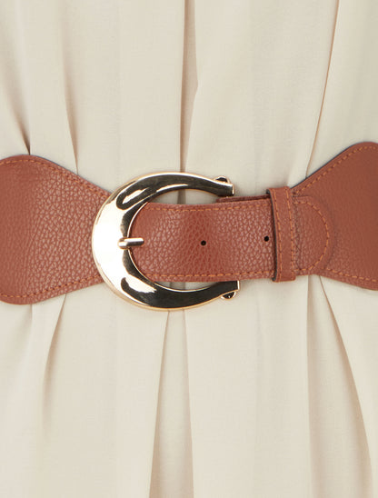 Robe unie en voile sans manches - Beige - 3