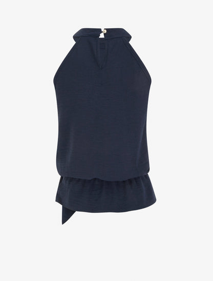 Top à col américain et noeud - Marine - 2