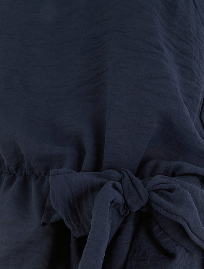 Top à col américain et noeud - Marine - 3