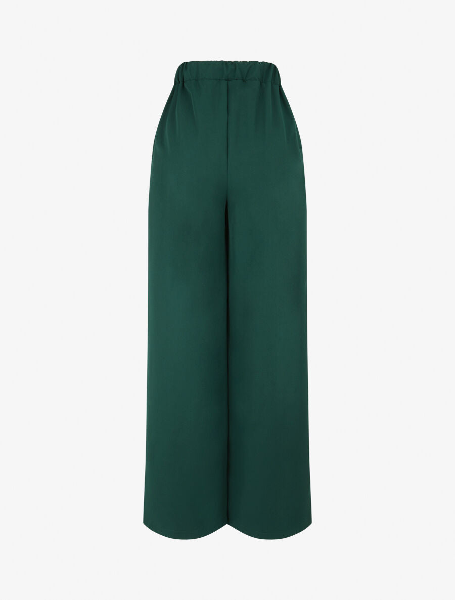 Pantalon à large pans superposés - Vert - 2
