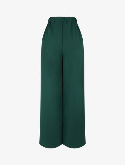 Pantalon à large pans superposés - Vert - 2
