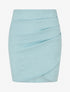 Jupe courte en suédine - Turquoise - 1