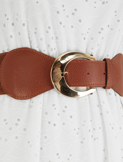 Robe évasée sans manches en broderie anglaise - Blanc - 3