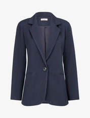 Veste basique cintrée à 1 bouton - Marine - 5