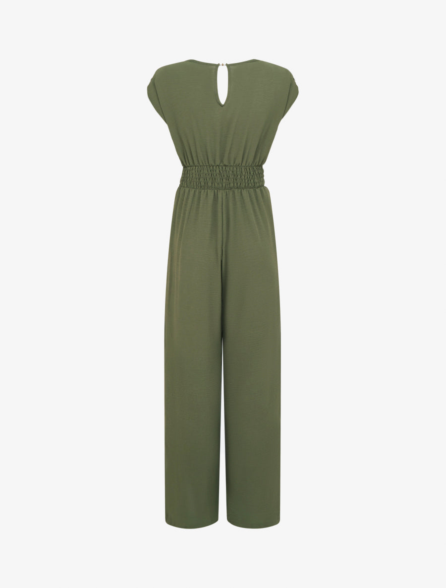 Robe LMV Modèle Yokohama Taille 34 - Couleur Kaki Et Noir, Style Courte Manches, Neuve Sans étiquette