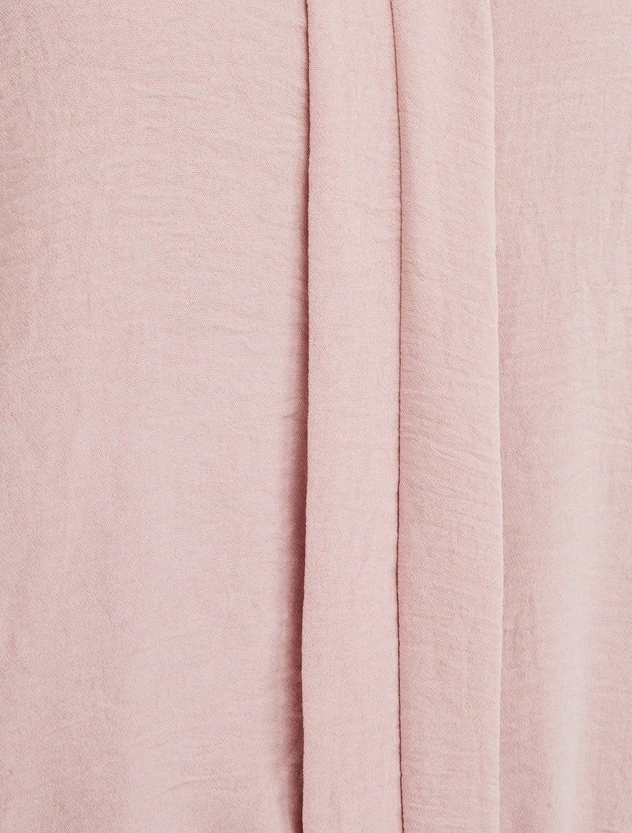 Top uni à col V - Vieux rose - 3