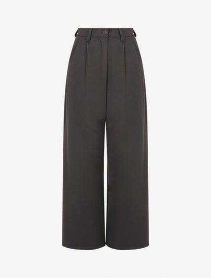 Pantalon de tailleur coupe droite - Anthracite - 1