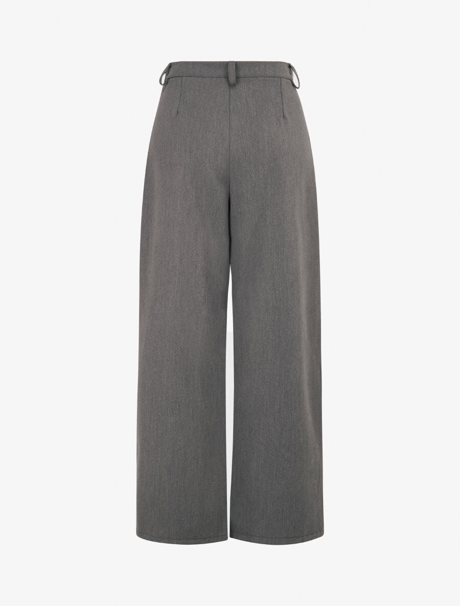 Pantalon de tailleur coupe droite - Gris foncé - 2