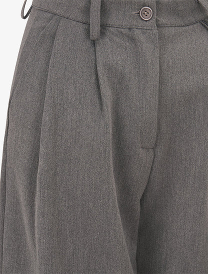 Pantalon de tailleur coupe droite - Gris foncé - 3