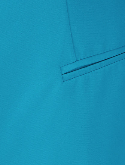 Veste droite à épaulettes - Turquoise