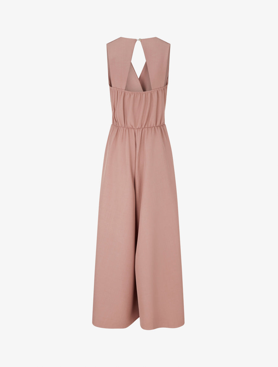 Combinaison ample à dos ouvert - Rose - 2