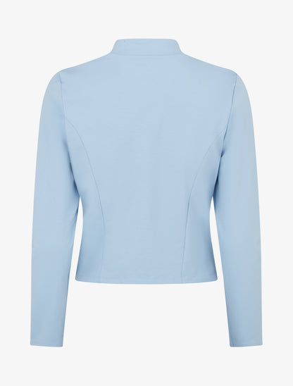 Veste courte à col cranté - Bleu ciel - 2