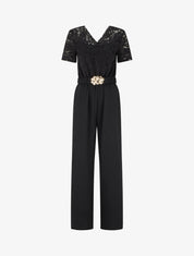 Combinaison bimatière et bicolore - Noir - 1