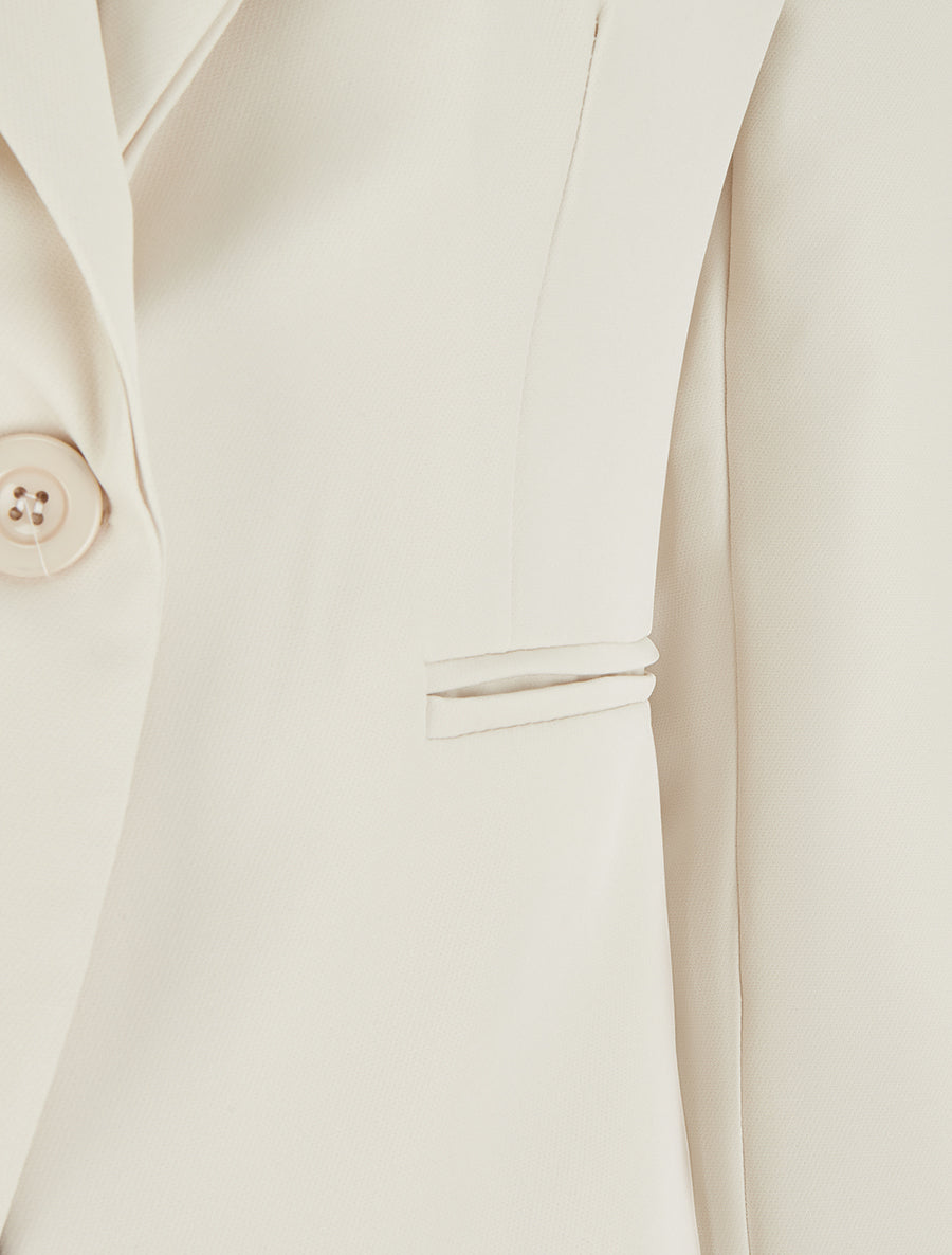 Blazer droit classique - Beige - 3