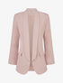 Blazer uni à manches longue - Vieux rose - 1