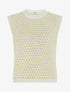 Pull sans manches motif nid d&