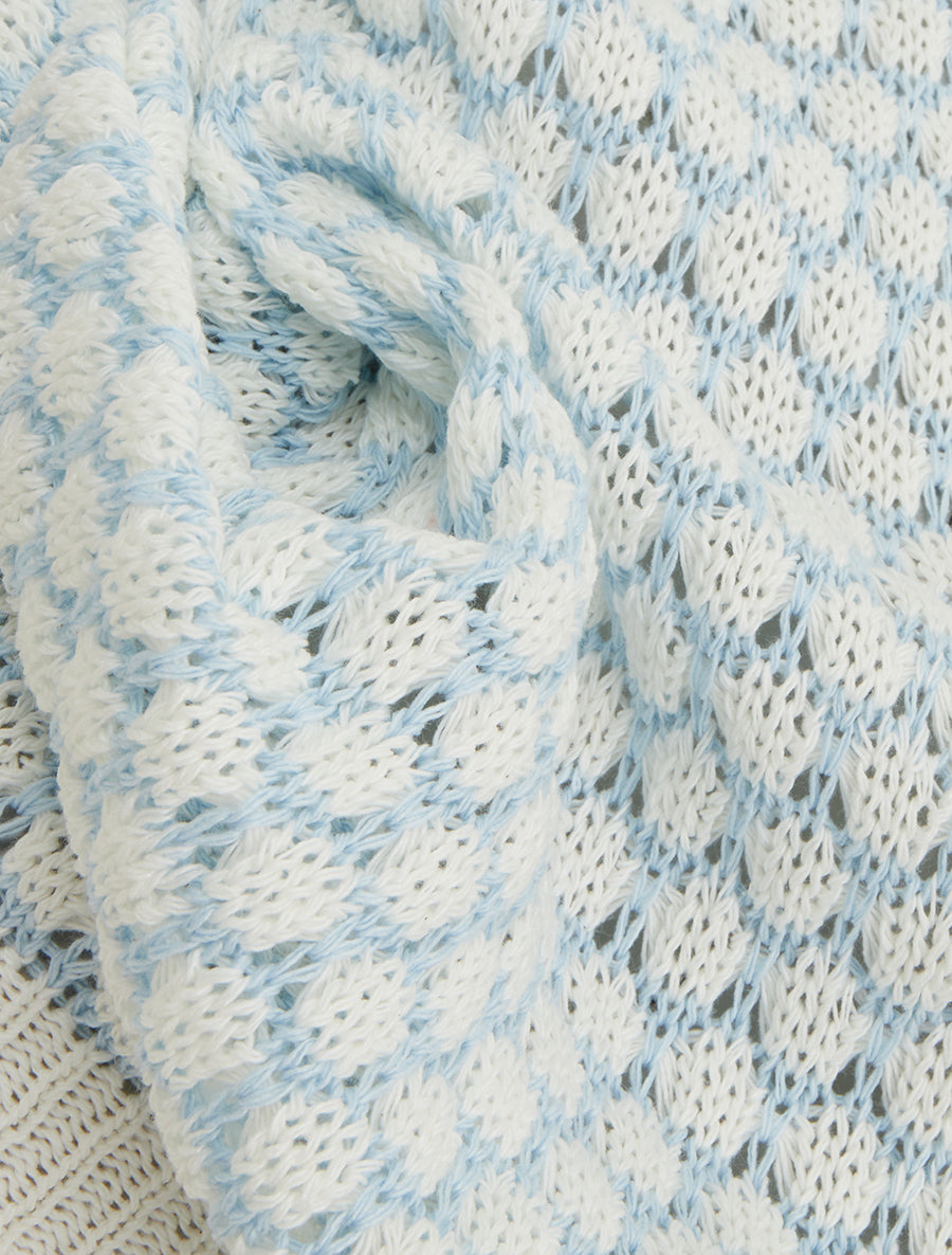 Pull sans manches motif nid d&