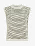 Pull sans manches motif nid d&