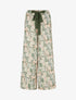 Pantalon ample imprimé graphique - Kaki - 1