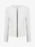 Veste en suédine zippée - Blanc - 1