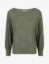 Pull ample à motif losange - Kaki - 1