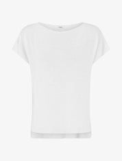 Pull fin uni en maille - Blanc - 1