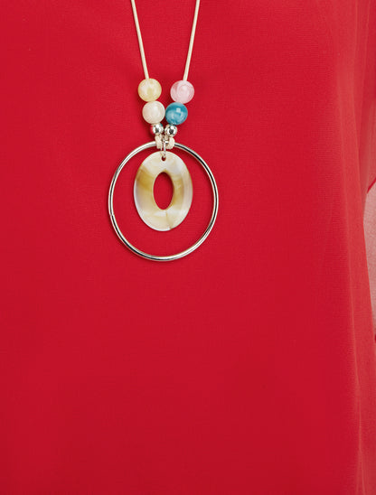 Top boule uni à manches courtes - Rouge - 3