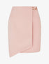 Mini-jupe portefeuille en suédine - Rose - 1