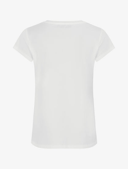 T-shirt à strass motif parapluie - Blanc - 2