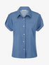 Chemise uni à poches - Bleu foncé - 1