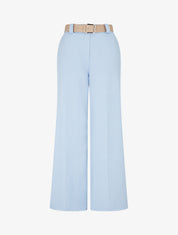 Pantalon ample à motif rayé - Bleu ciel - 1
