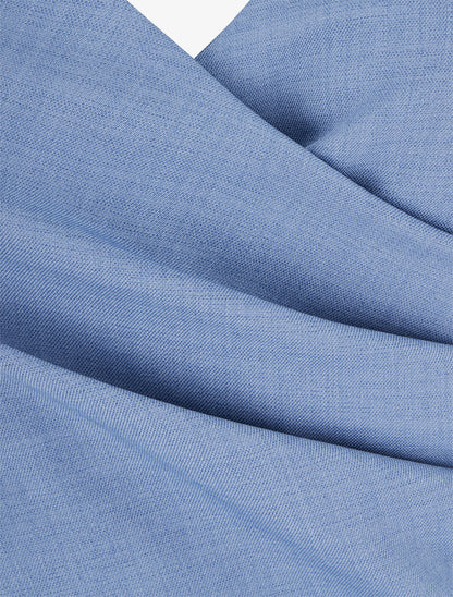 Robe patineuse unie à fines bretelles - Bleu - 3