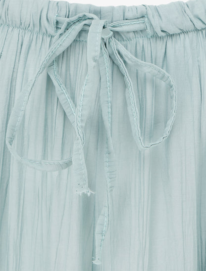 Pantalon style sarouel à bouts élastiqués - Turquoise - 3